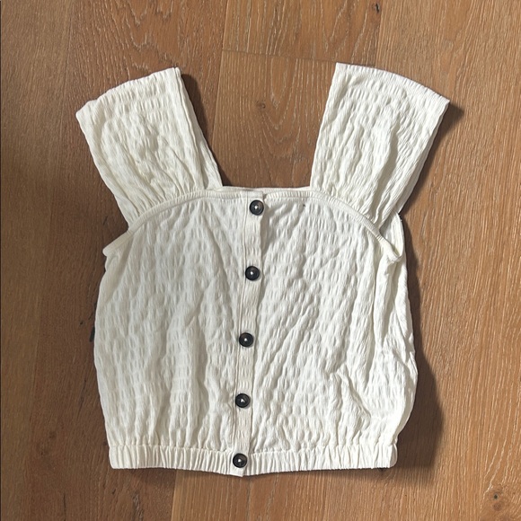 Madewell Tops - Madewell Cream Button-Up Blouse size XXS